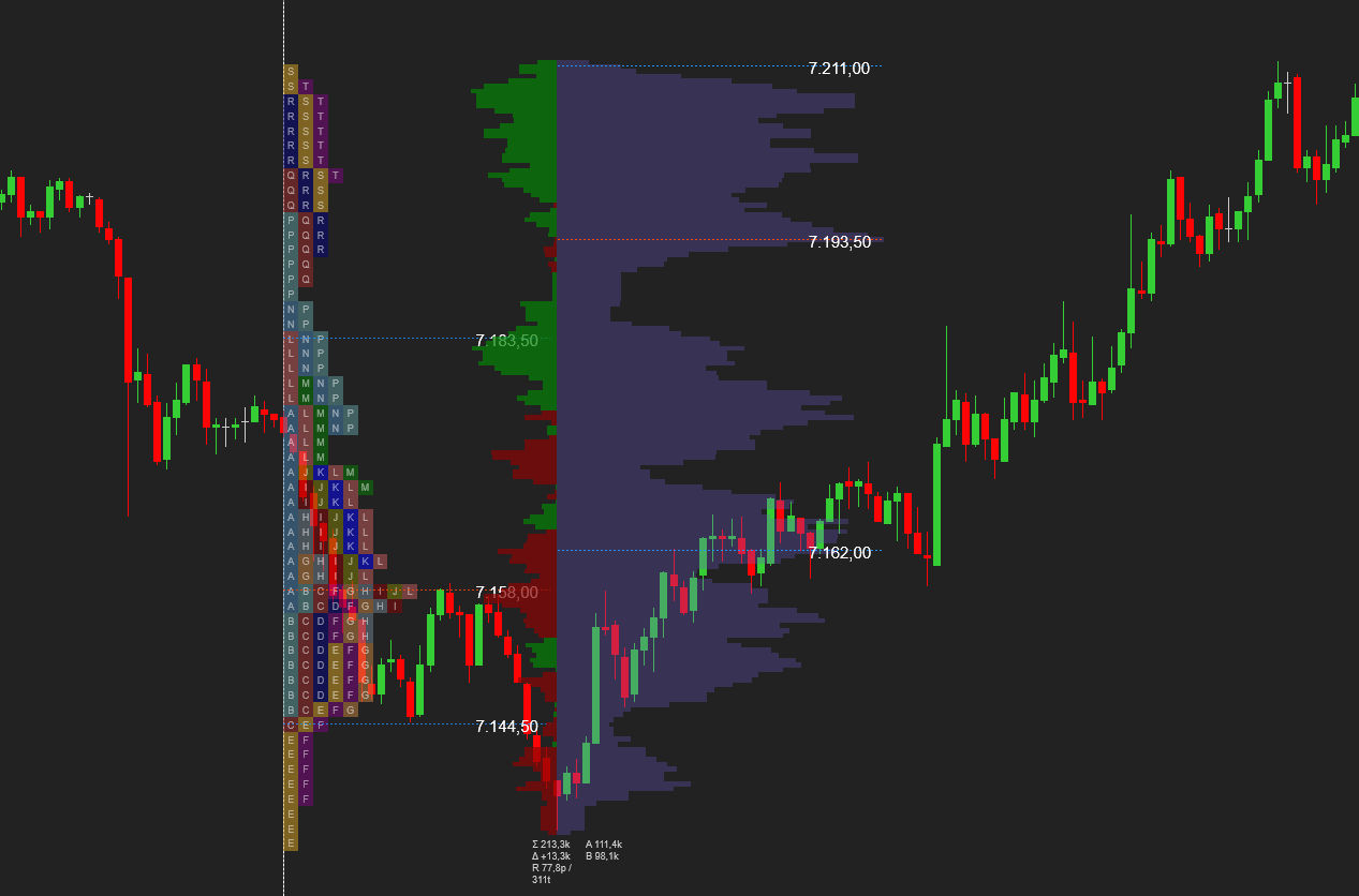Composite TPO and Volume Profile on NinjaTrader chart